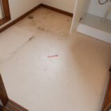 フローリングからCF施工　水廻りのCF張替え