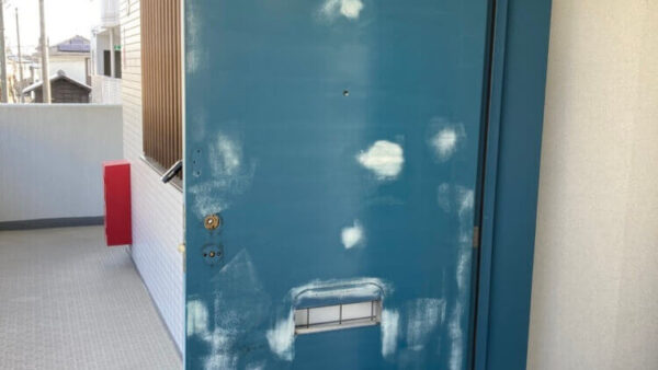 玄関シート張り