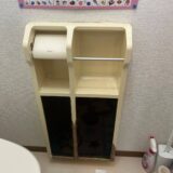 トイレ埋め込み収納棚交換工事